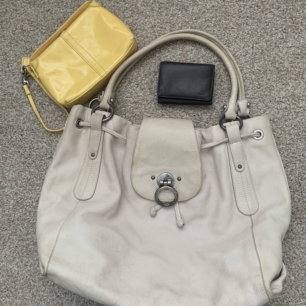 Lot of 3 AS-IS leather purses/accessories